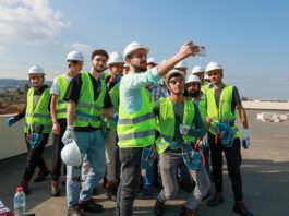 Students at TVET schools in Lebanon undergoing solar panel installation training (4)